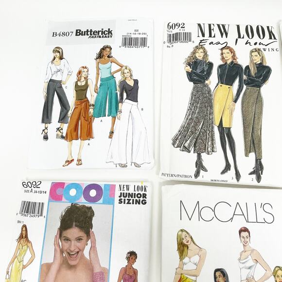 McCall's Butterick New Look Lot of Sewing Patterns Lot of 6 All 90s Fashion Y2K - Picture 2 of 5
